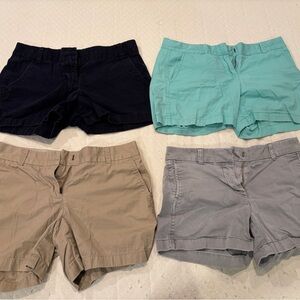 Bundle lot of 4 women’s J. Crew chino shirts in size 2